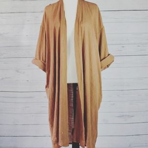 Lightweight Mustard Duster Cardigan